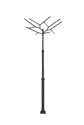 Westgate TOL-REDWOOD-BK Natural Designer Tree of Light Structure for Open Areas, Wattage 275W, Multi-Color Temperature 3000K/4000K/5000K, Black Finish