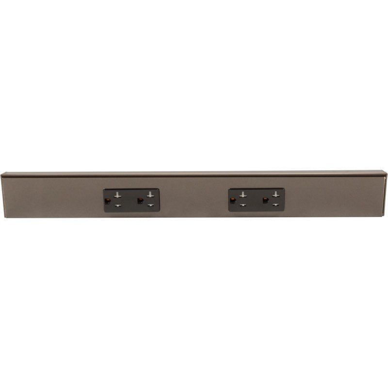 Task Lighting TR18-2BD-P-BZ 18" Angled Power Strip - 2 Black Duplex Receptacles - Bronze Finish