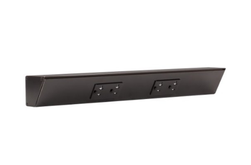 Task Lighting TR18-2BDBK-6PK 18" Angled Power Strip - 2 Black Duplex Receptacles - Black Finish (6-Pack)