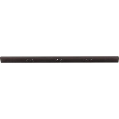 Task Lighting TR42-3BD-P-BK 42" Angled Power Strip - 3 Black Duplex Receptacles - Black
