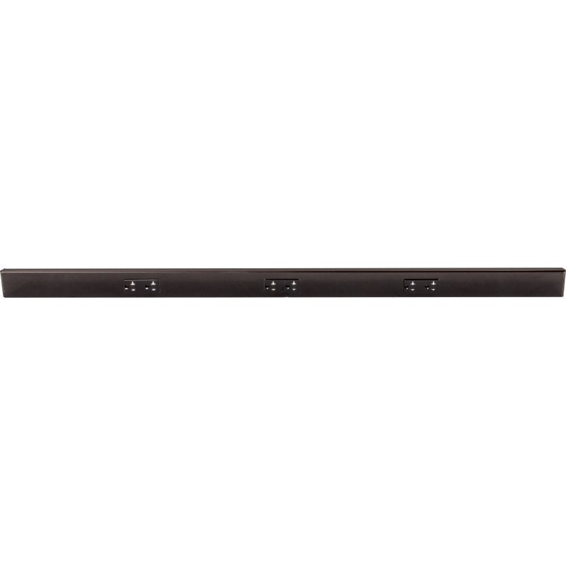 Task Lighting TR48-3BDBK-6PK 48" Angled Power Strip - 3 Black Duplex Receptacles - Black Finish, Pack of 6