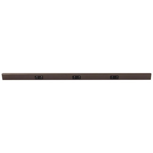 Task Lighting TR48-3BDBZ-6PK 48" Angled Power Strip - 3 Black Duplex Receptacles - Bronze Finish, Pack of 6