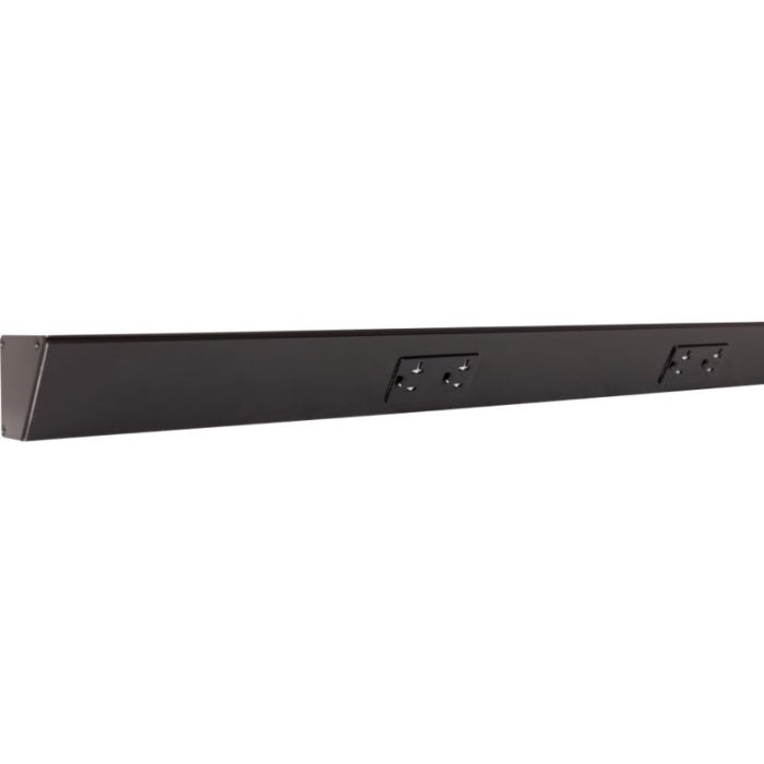 Task Lighting TR60-4BD-P-BK 60" Angled Power Strip - 4 Black Duplex Receptacles - Black