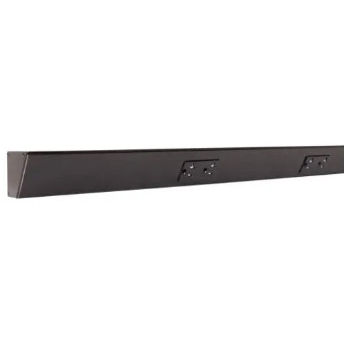 Task Lighting TR72-4BD-P-BK 72" Angled Power Strip - 4 Duplex Receptacles - Black Finish