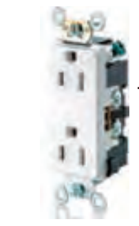 Task Lighting TRO-15A-REC-RD 15amp Tamper Resistant Receptacle Red Finish