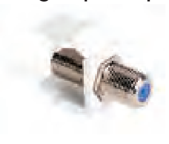 Task Lighting TRO-CON-CJ-W White "F" Type Snap-in Cable Jack Female Connector White Finish