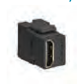 Task Lighting TRO-CON-HDMI-B HDMI feed through quick port connector Black Finish