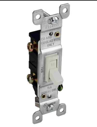 Orbit TS15-W 15A Single Pole Toggle Switches White Finish