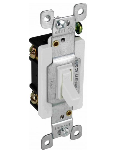 Orbit TS20-I 20A Single Pole Toggle Switches lvory Finish