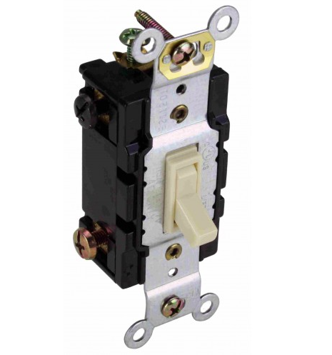 Orbit TS415-I 15A Four-Way, Self-Grounding Toggle Switches lvory Finish