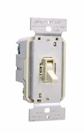 Wattstopper TSC5I Trademaster Toggle Fan Speed Control, Ivory Finish