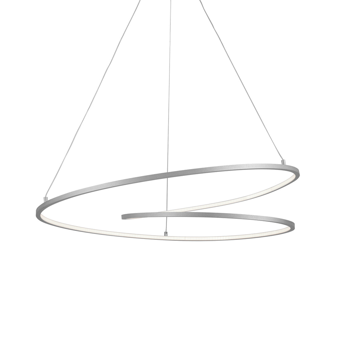 Kuzco Lighting PD11132-AS-UNV Twist 32-in Pendant Ceiling Light - CCT: 3000K - Finish: Antique Silver