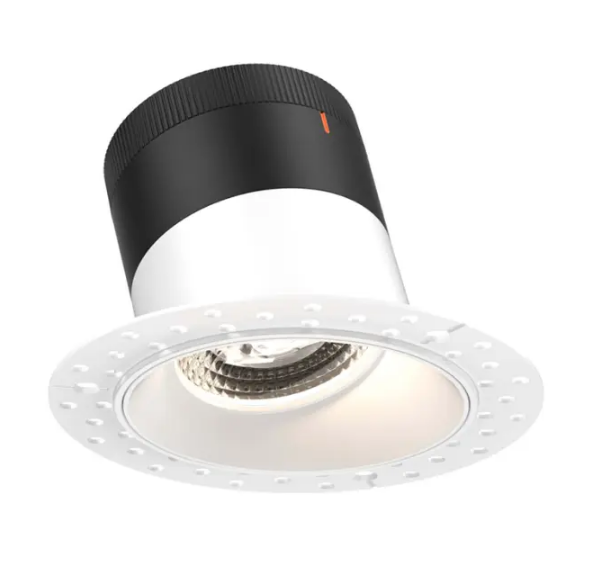 Dals Lighting RC03-CC-60-SLWH-TL Versa 3" White Modular Downlight, Slope Ceiling 60 degree Beam Angle Wattage & CCT Selectable - Trim Less