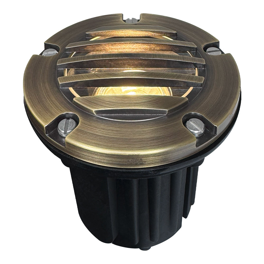 ABBA Lighting USA UNB06-NB Heavy Duty Cast In-Ground Light Natural Brass Finish