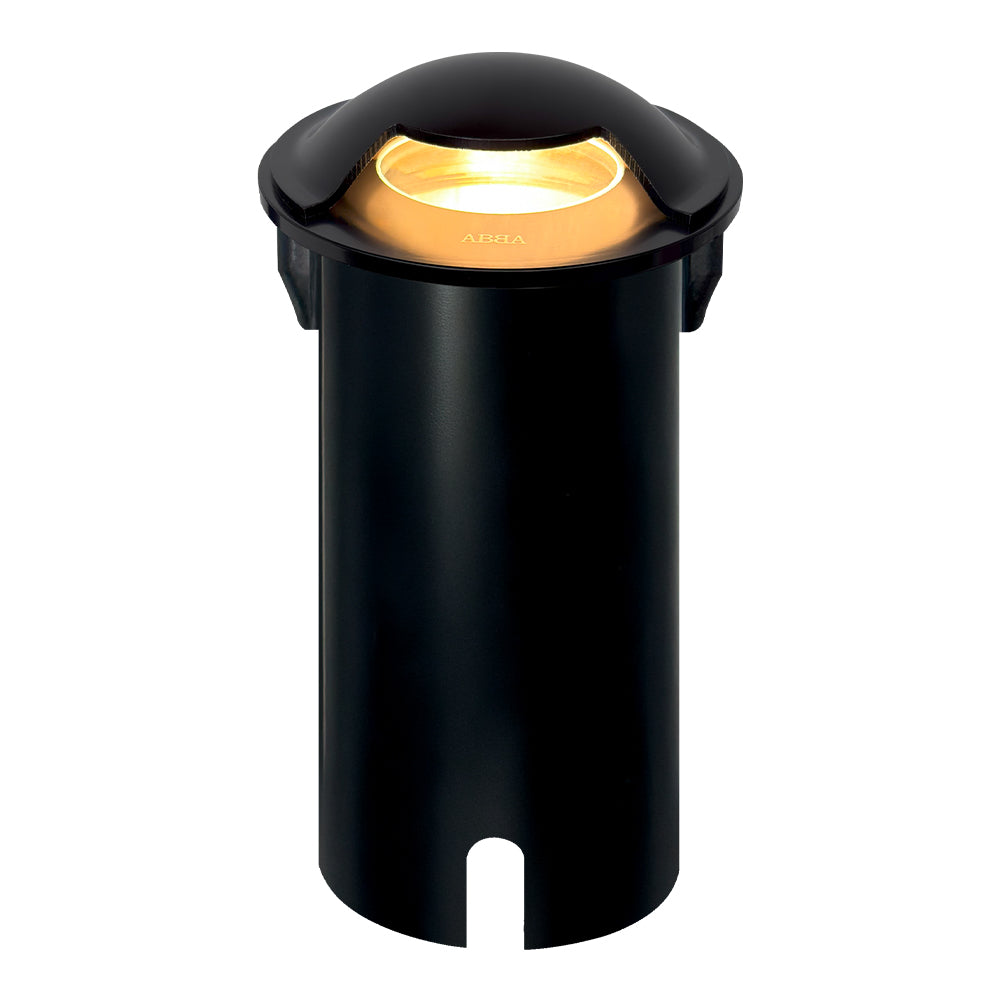 ABBA LIGHTING USA UNS03-Bk LED Heavy Duty Stainless Steel Mono Directional Well Light - Finish: Black