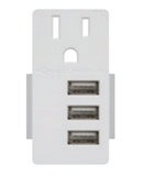 Enerlites USB15L3-W Interchangeable Module Type-A USB Charger Receptacles