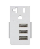 Enerlites USB20L3-W Interchangeable Replacement USB Outlet Module White Finish