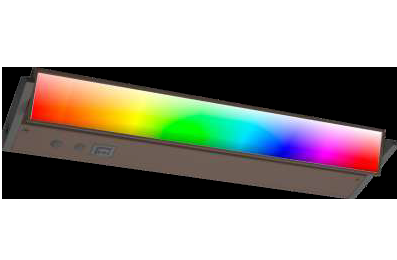 Westgate UCA-RGBW-PB-12-BR Under Cabinet Light (9 Modes), Push-button Color Control, Wattage 5W, Multi-Color Temperature + RGB, Bronze Finish