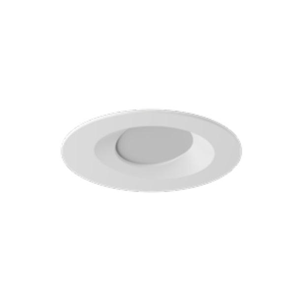 Visual Comfort Architectural V3RWWH Verse 3" Round Wall Wash Fixed Flanged Trim - White - 85° Beam Angle - Die-Cast Aluminum