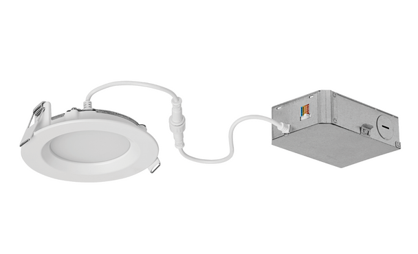 Visual Comfort Architectural V4RR-3000K-WT Verra 4" Round Downlight, Color Temperature 3000K, Voltage 120V, Wattage 10.7W, Lumens 900 lm