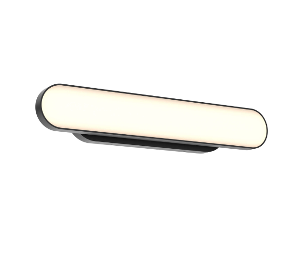 Dals Lighting VAO24-CC-BK 24 Inch Adjustable Oblong Wall light, Watt 31W, Lumens 2470LM, 5CCT 2700K, 3000K, 3500K, 4000K, 5000K Black Finish