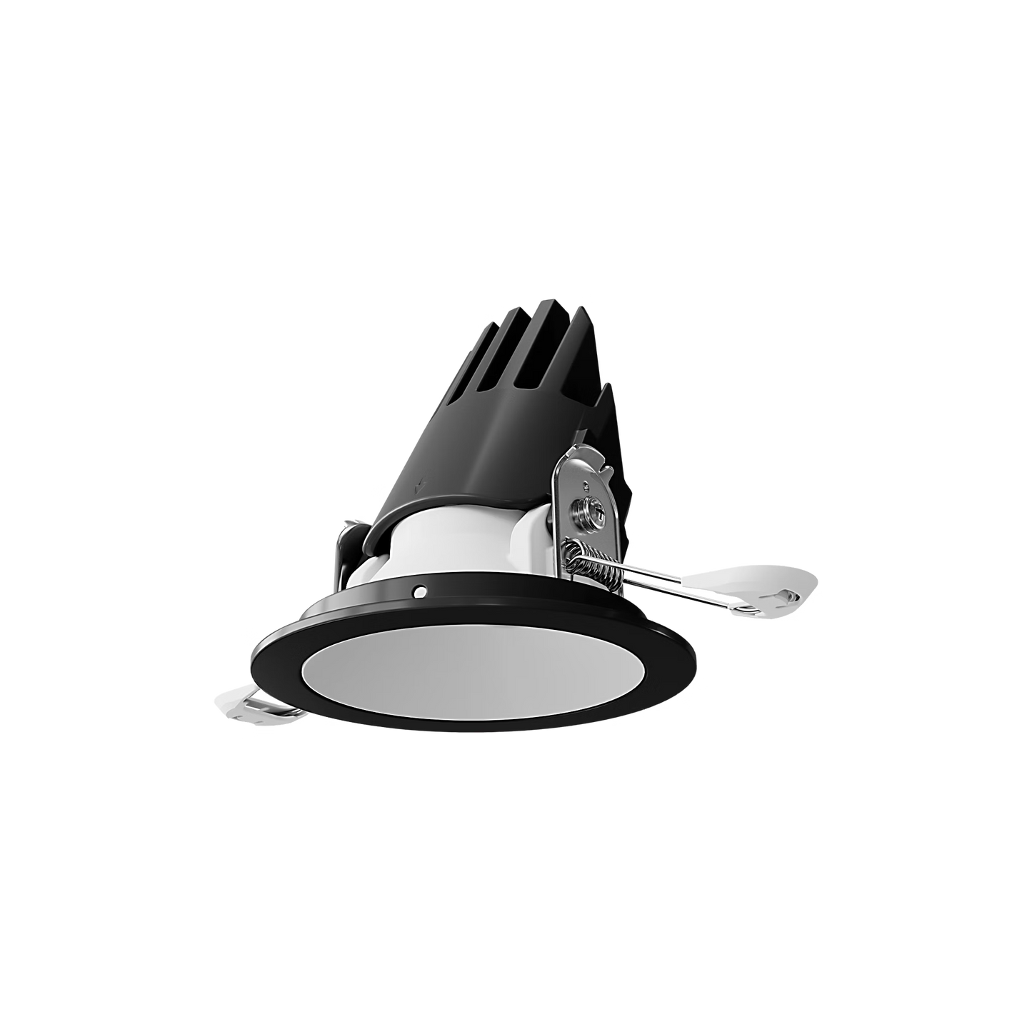 Visual Comfort Architectural ENCL3RRF-L15935AI-W-B Entra CL 3" Round Remodel Flanged Adjustable Downlight – 15W – 3500K – 1300 Lumens – 90+ CRI – White Reflector – Black Flanged Trim IC Airtight