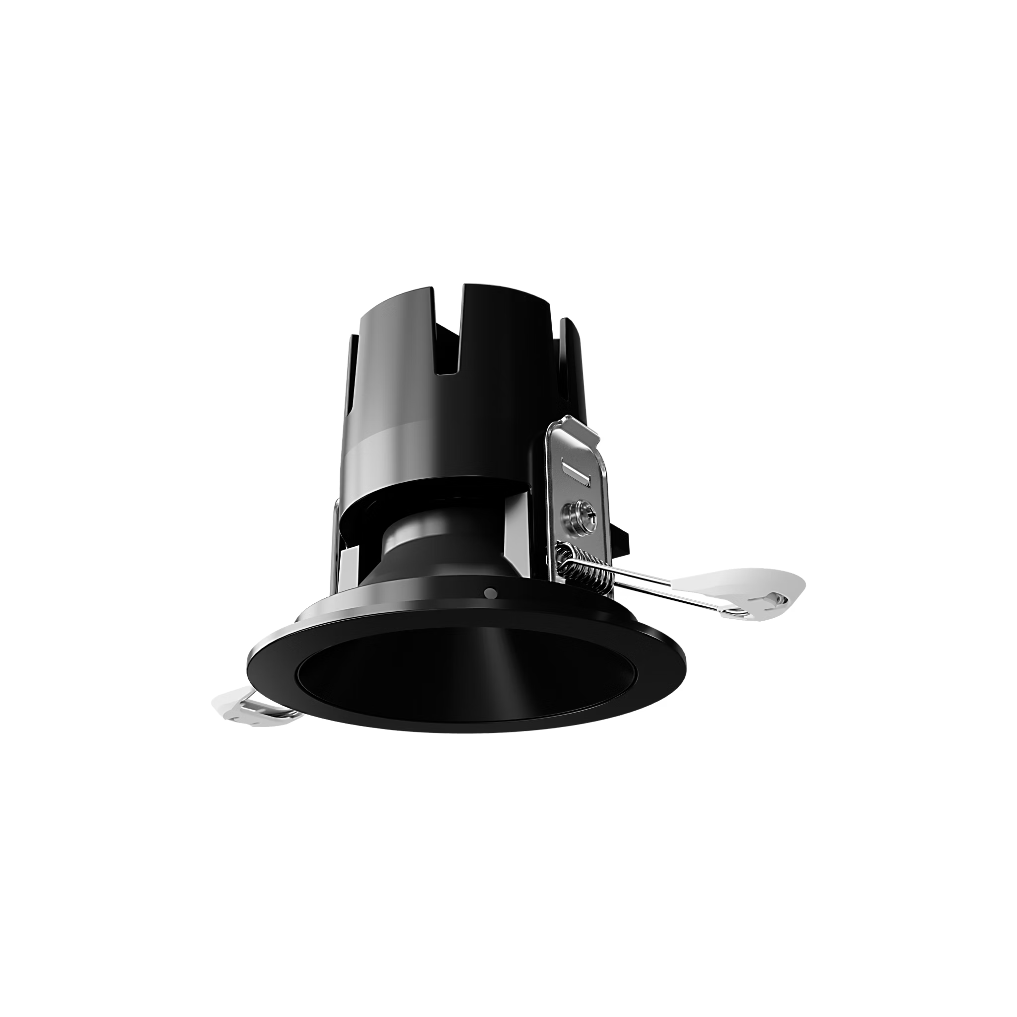 Visual Comfort Architectural ENCL3RRF-L15935DI-B-B Entra CL 3" Fixed Round Flanged Light - 3500K Black Reflector/Black Trim IC Airtight