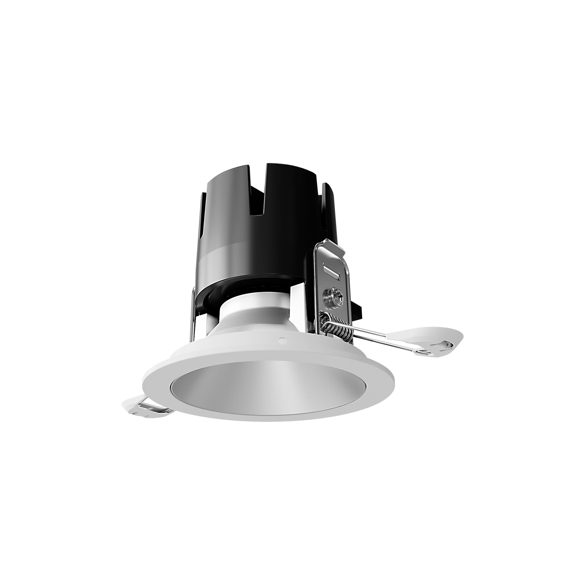 Visual Comfort Architectural ENCL3RRF-L15935DI-S-W Entra CL 3" Fixed Round Flanged Light - 3500K Nickel Reflector/White Trim IC Airtight