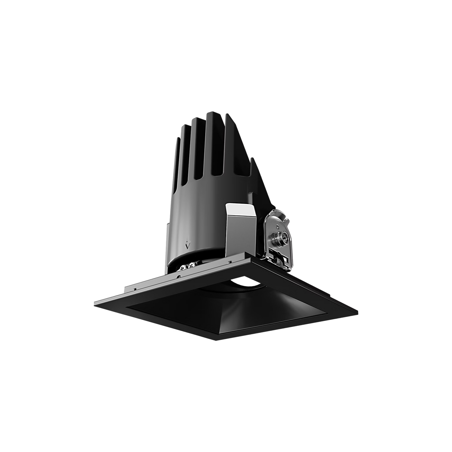 Visual Comfort Architectural ENCL3SRF-L12927DI-B-B Modern Entra CL 3" Square Remodel Flanged Light - CCT: 2700K - 12W - Reflector Finish: Black - Trim Finish: Black