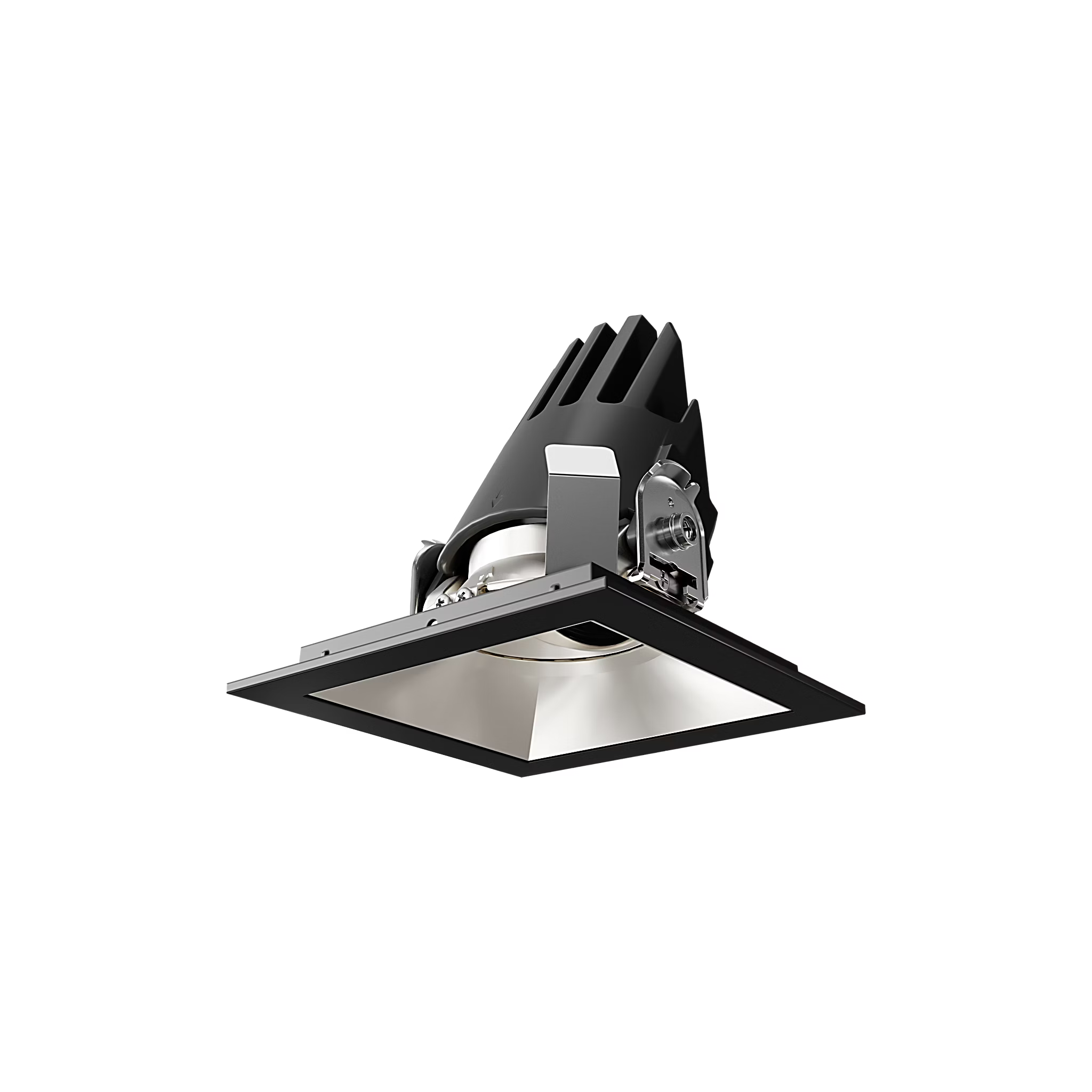 Visual Comfort Architectural ENCL3SRF-L15927DI-C-B Modern Entra CL 3" Square Remodel Flanged Light - CCT: 2700K - 15W - Reflector Finish: Champagne - Trim Finish: Black