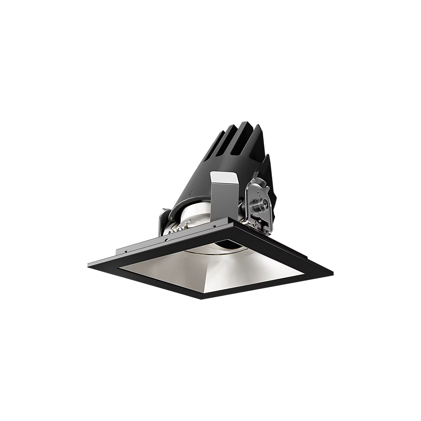Visual Comfort Architectural ENCL3SRF-L12930DI-C-B Modern Entra CL 3" Square Remodel Flanged Light - CCT: 3000K - 12W - Reflector Finish: Champagne - Trim Finish: Black