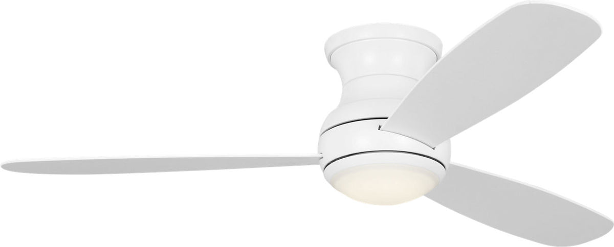 Generation Lighting Orbis 52 inch matte white hugger LED ceiling fan