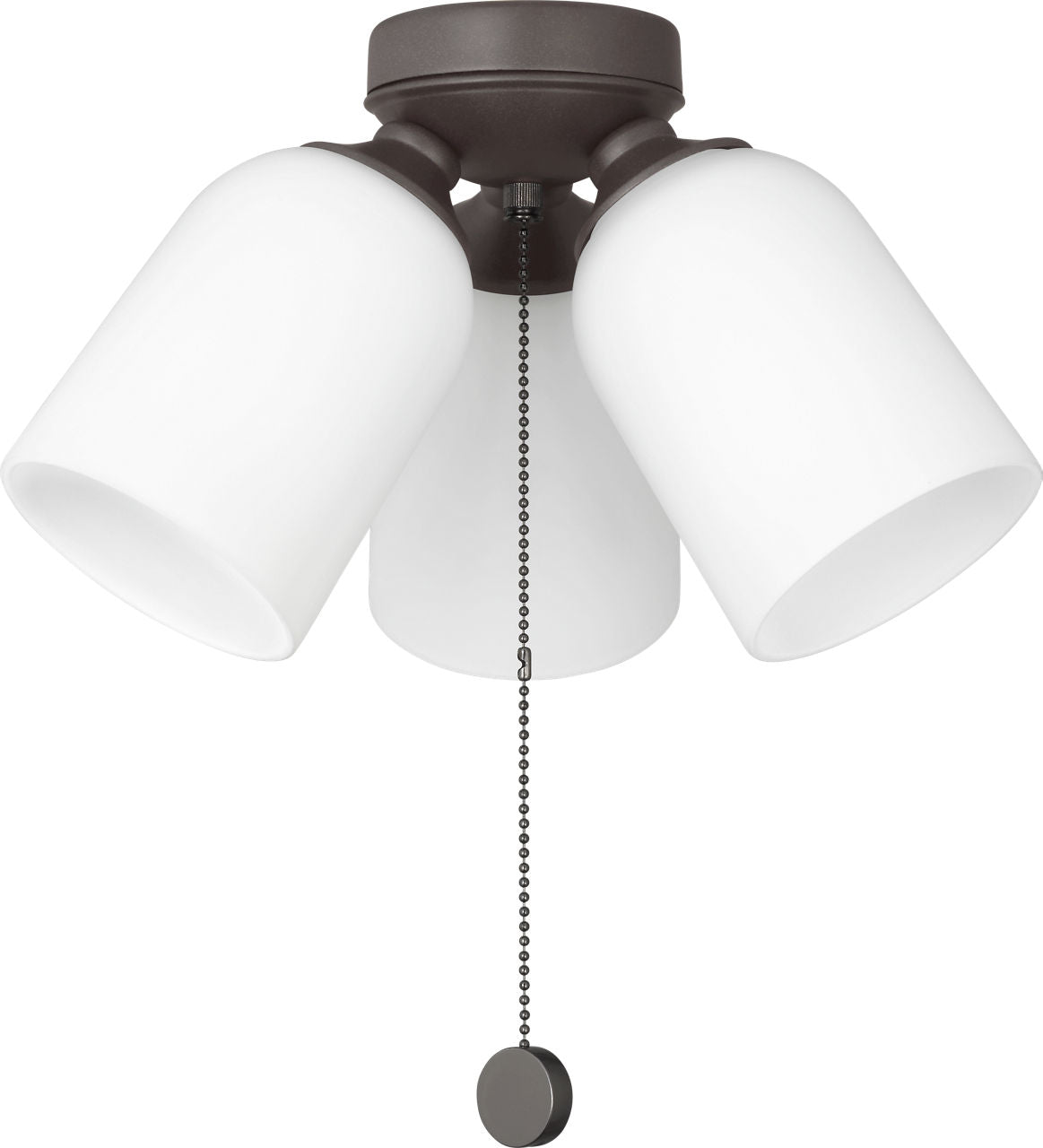 Generation Lighting MC267BZ Emile 3 Light Bronze light kit with etched white glass