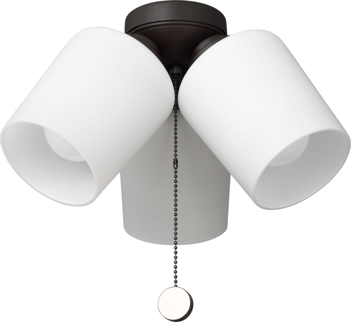 Generation Lighting MC268BZ Windom bronze ceiling fan light kit with etched white glass