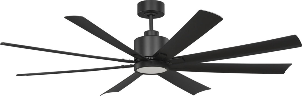 Generation Lighting Flera Smart 65 LED 65 inch Midnight Black Ceiling Fan