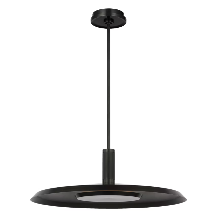 Visual Comfort Architectural AKPD17127BZ Saucer X-Large Pendant - Dark Bronze - 19W 2700K - 207 Lumens - Dimmable