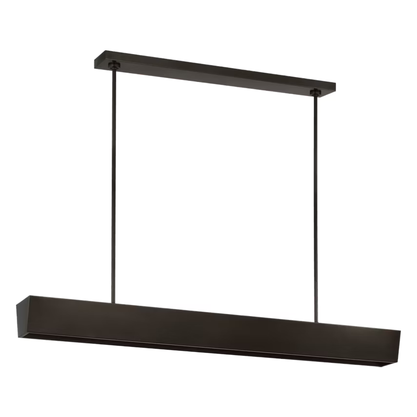 Visual Comfort Architectural KWLS34927BZ Pench Large Tapered Linear Chandelier - Bronze - 46.9W 2700K - 3067 Lumens - CRI 90 - Dimmable