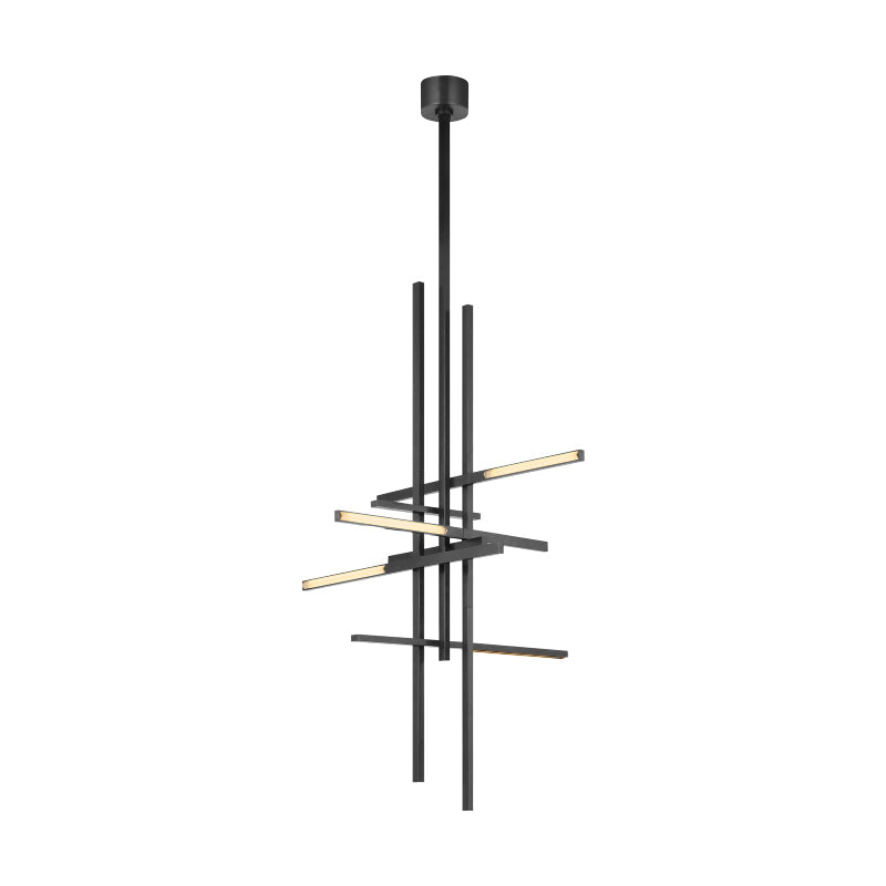 Visual Comfort Architectural SLPD56327CCBZ Modern Sean Lavin Cityscape 36" LED Pendant Ceiling light CCT 2700K - Finish Bronze