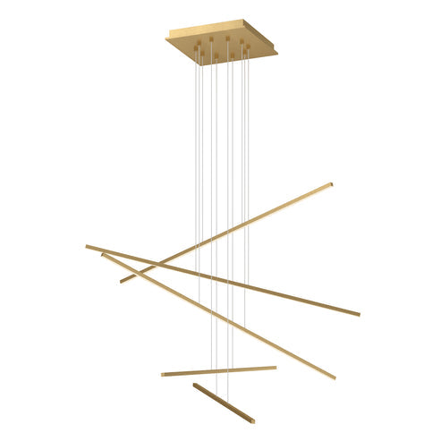 Kuzco Lighting MP18205-BG-UNV-010 Vega Minor 5 Head Multi Pendant Ceiling Light - CCT: 3000K - Finish: Brushed Gold