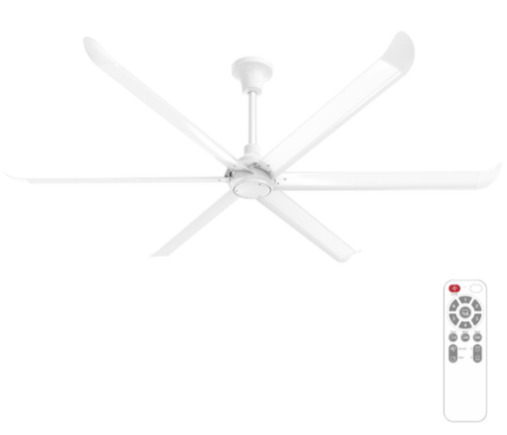 Carro USA VF15S-D1500-N-W1-1 Vinka Modern White 60" Ceiling Fan, White Finish