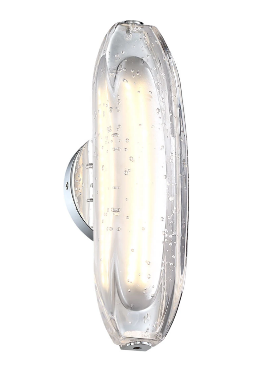 SDQ Lighting VL36001CH Contemporary Chrome LED Wall Lighting, CCT 3000k