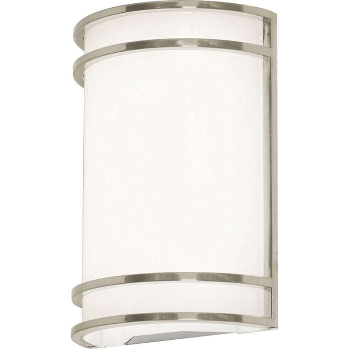 AFX Lighting VNTS071009L30ENBN 9W LED Ventura Wall Sconce, 900 lm, 120V, 3000K, Brushed Nickel Finish