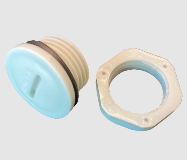 Eiko VP-KOPLUG-12-N 1/2" Sealing Knockout Plug with Nut, Plastic