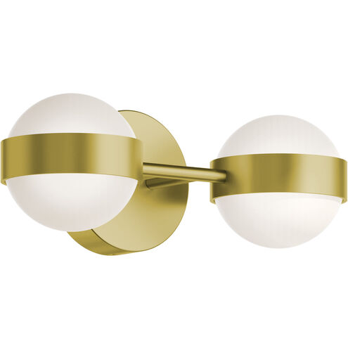 AFX Lighting VRNV1407LAJUDLB Verona LED 14 inch Satin Brass Vanity Light Wall Light