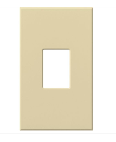 Lutron VWP-1-IV Vareo Architectural Wallplate - 1 Gang - Ivory Finish