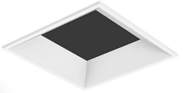 Visual Comfort Architectural EN3SF1F-WW Entra 3" Square Flat Trim, Wall Wash (Lensed), Flanged - 0.75"- 1" Ceiling Thickness, White Finish