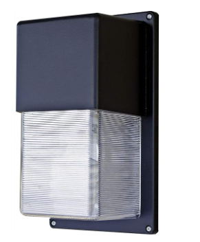 Dabmar Lighting W2005-L12-50K-B Plastic Surface Mount Wall Fixture G24 LED, Voltage 120V-277V, Wattage 12W, Color Temperature 5000K, Black Finish