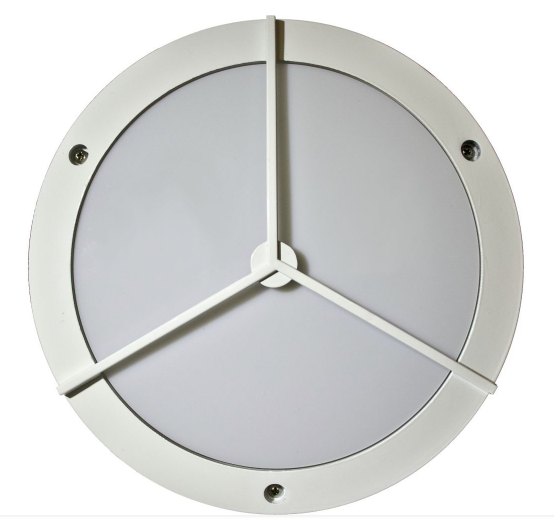 Dabmar Lighting W3700-L7-30K-W Cast Alum Wall Fixture 85V-265V G24 LED 7W 3000K in White Finish