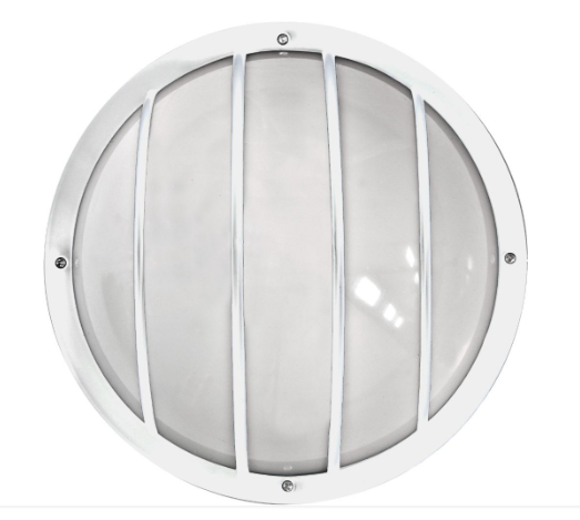 Dabmar Lighting W8310-L9-40K-W Plastic Surface Mount Wall Fixture 120V GU24 LED 9W 4000K in White Finish