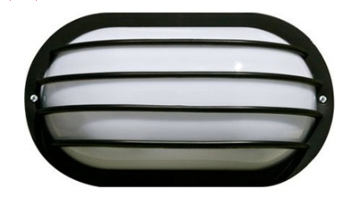 Dabmar Lighting W8410-B Plastic Surface Mount Wall Fixture 120V GU24 No Lamp in Black Finish